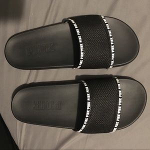 PINK Victoria’s Secret MESH SINGLE STRAP SLIDE BLK